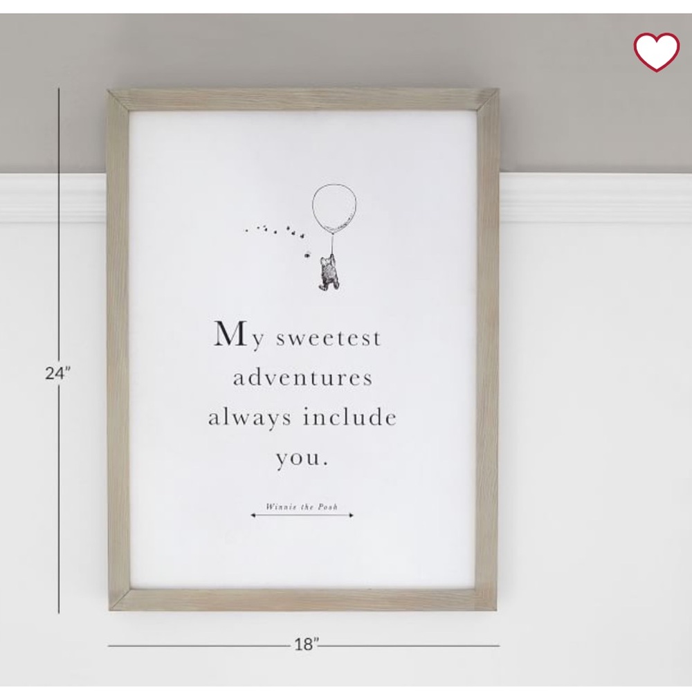 Pottery barn kids: Pooh wall art (discontinued/exclusive)
